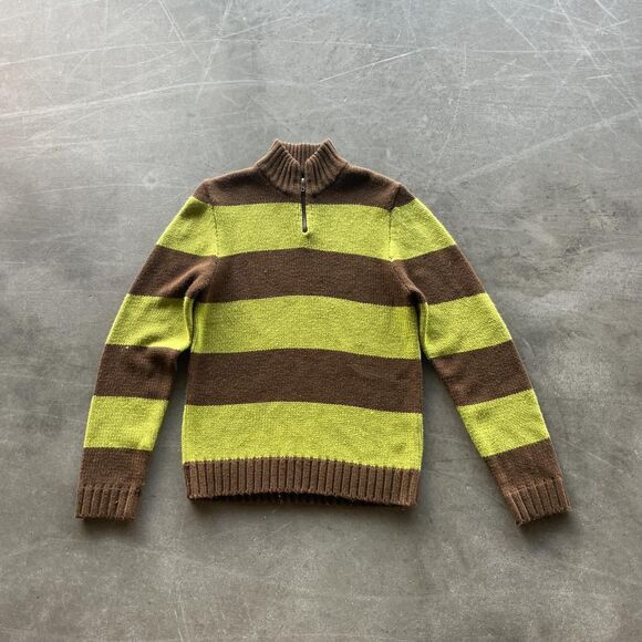 Vintage Hollister green and brown sweater - Picture 1 of 4